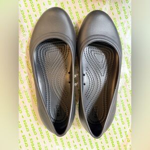 CROCS Women's Black Ballet Flats